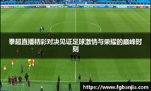 泰超直播精彩对决见证足球激情与荣耀的巅峰时刻